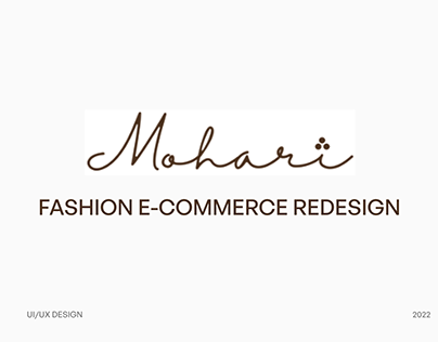 Mohari - Fashion E-Commerce Redesign