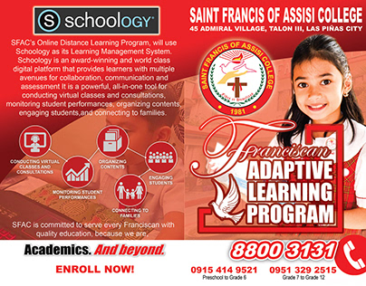 Saint Francis of Assisi College Marketing Collaterals