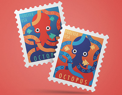 Postage Stamp - Octopus