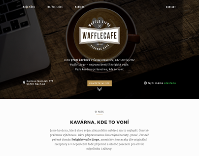 Waffle Cafe Website Design