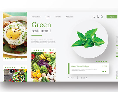Green Restaurant (UI UX)