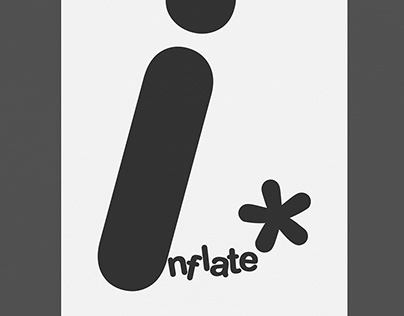 Inflate | Typographical Poster