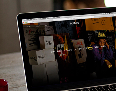 Basquiat portfolio website design