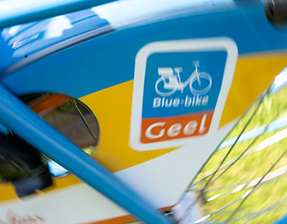 Blue-bike in Geel