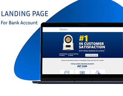 Landing Page For Bank Account