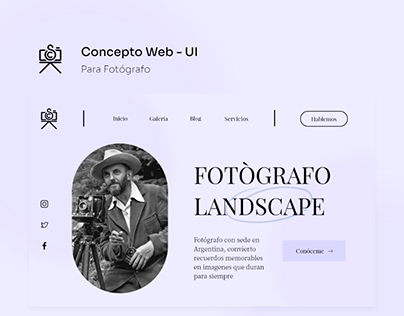 Concepto Web - Fotógrafo