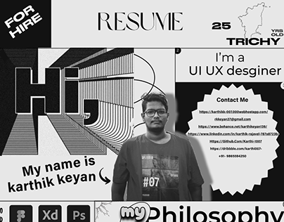 Resume funky design