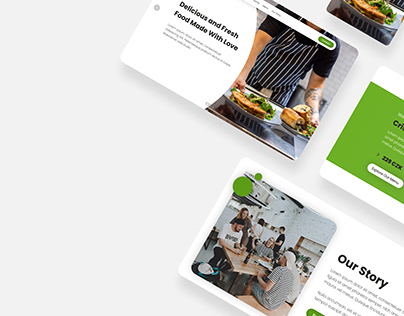 Bistro, Restaurant Landing Page Design
