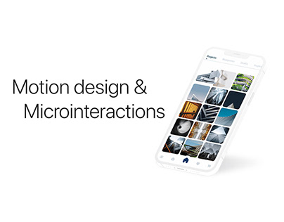 Motion design & Microinteractions project