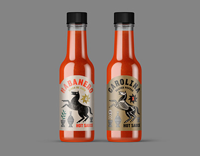 Dark Horse — Hot Sauce Packaging Design