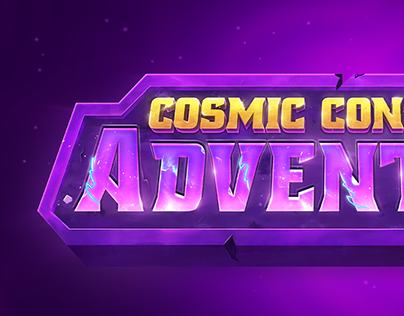 Stylized Game Logo - Cosmic Conquest Adventure