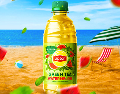 Lipton Green Tea Watermelon poster and adaptations
