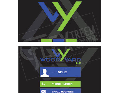 BUSINESS CARD FOR WOOD YARD