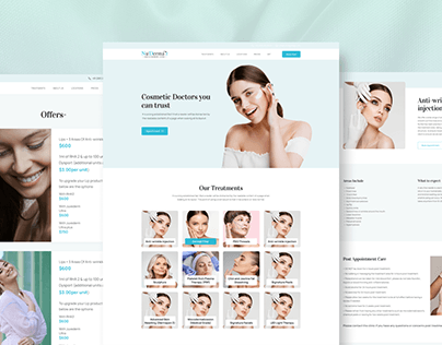 Beauty Care & Cosmetic Surgery Web Design