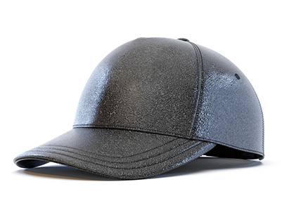 Leather Baseball Cap 3D Model