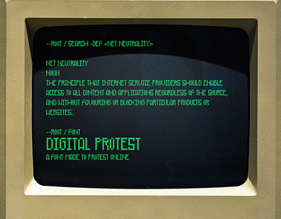 Digital Riot - A low-res protestation font
