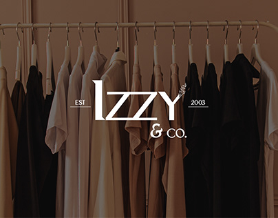 IZZEY Clothing Brand Logo Design & Branding