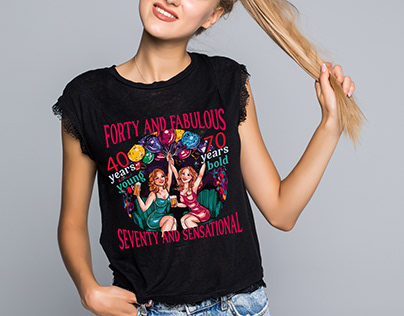 Feminine Typography Trendy T shirt Design