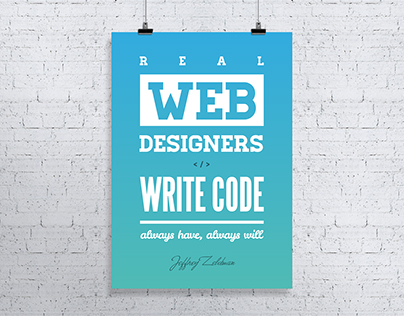 Web Designers Write Code poster