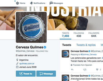 Quilmes - Twitter