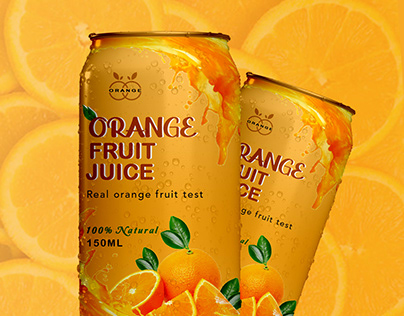 Orange Juice Advertise Design