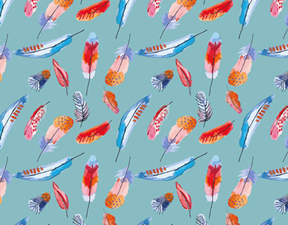 Feathers pattern design