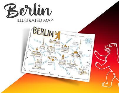 BERLIN - ILLUSTRATED CITY MAP