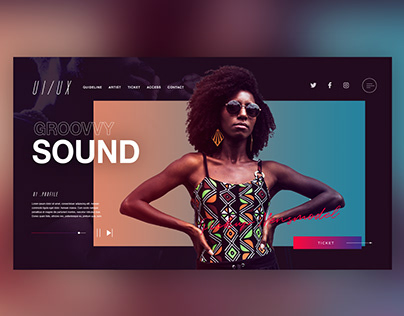 🔈Music Promotion Landing Page ｜Daily Ui Design