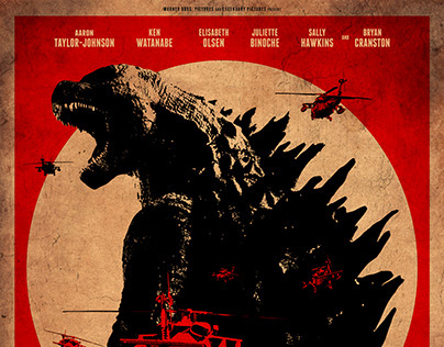 "Godzilla" / fan art poster
