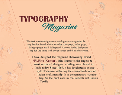 Typography Magazine (College work)
