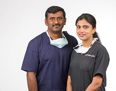 Corporate Headshots for Dr. Naveen & Dr. Sapthami