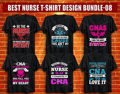 Best Nurse T-shirt Design Bundle 08