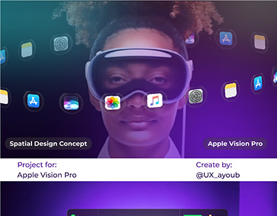 Spotify UI Concept Design for Vision Pro