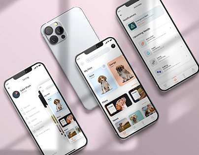 Dog Sense Mobile App UI Design For Dog Tracker