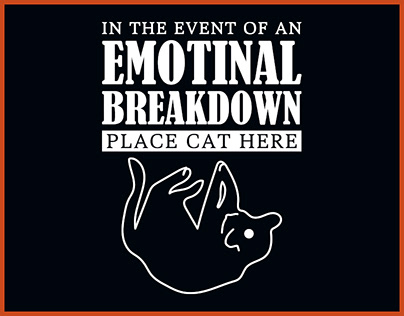 IN THE EVENT OF AN EMOTINAL BREAKDOWN PLACE CAT HERE