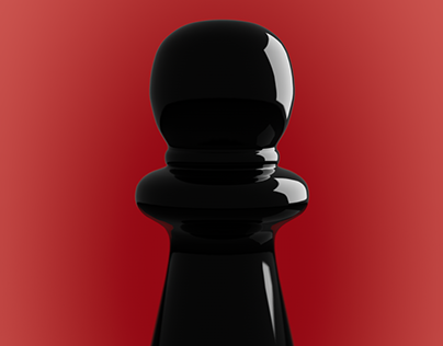 Chess Pawn 3D Model and Render