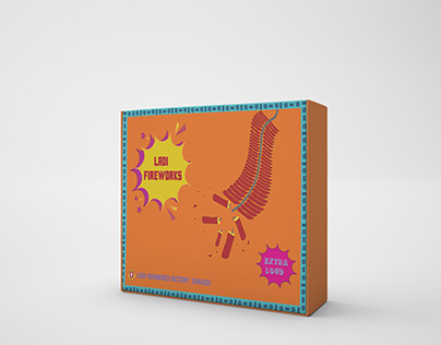 Firecracker packaging design based on Pop art theme!