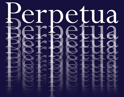 Perpetua Typeface Poster
