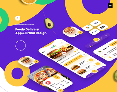 Foody Delivery App & Brand Design Ui/Ux