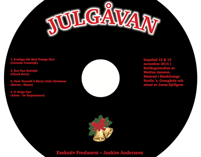 JULGÅVAN (CD-omslag & CD-skiva)