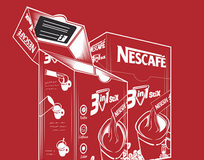 Nescafe Illustrations - Instant Move & Match 2014