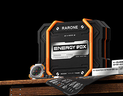 RARONE WATCH/潮玩系列机械臂DIY能量限定礼盒/包装设计