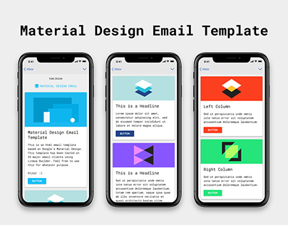 Free HTML Email Template - Material Design
