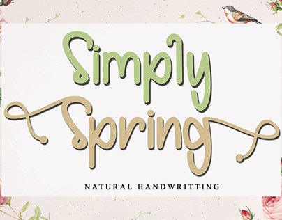 Simply Spring Handwritten Font