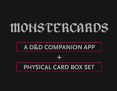 Monstercards | A D&D Companion App | WIP