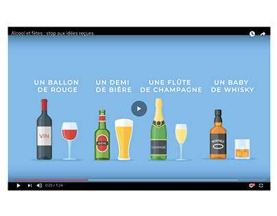 Alcool et fêtes : stop aux idées reçues - Motion Design