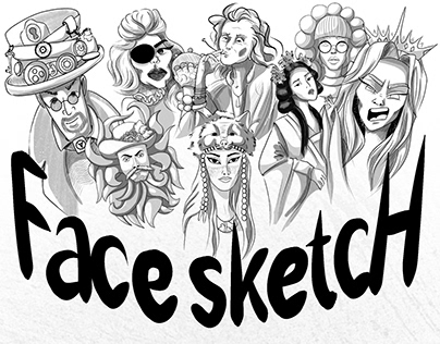 Sketch of faces