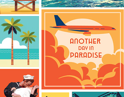 Travel poster for hotel in Sarasota