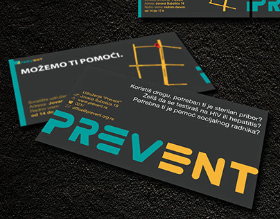 Prevent business card design