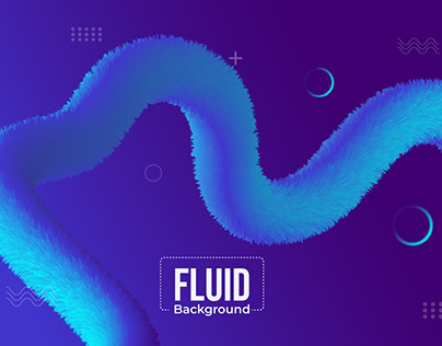 Blue fluid geometric shape composition background